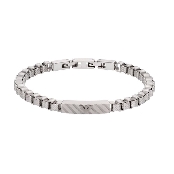 Emporio Armani Gents Stainless Steel ID Bracelet