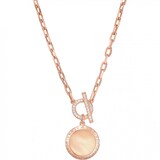 Armani Ladies Rose Gold Coloured Mother Of Pearl Pendant