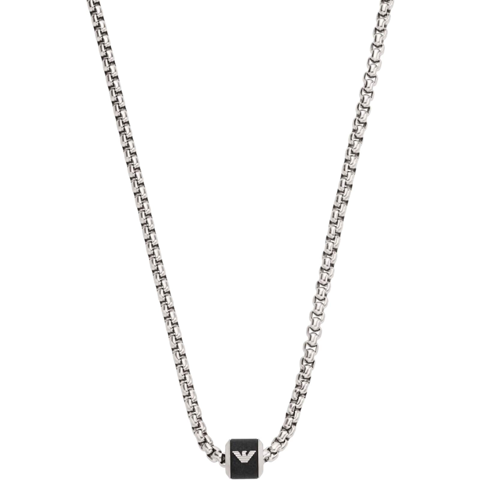 Emporio Armani Mens Stainless Steel Chain Necklace