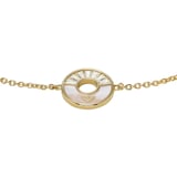 Emporio Armani Womens Yellow Gold Coloured Mother Of Pearl Chain Bracelet