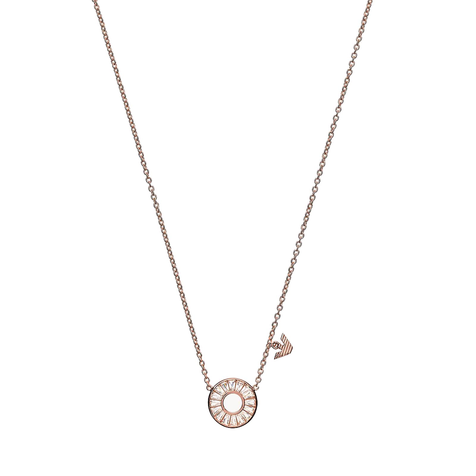 Womens Rose Gold Coloured Pendant Necklace