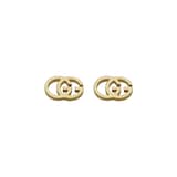 Gucci Double GG Running Tissue 18ct Gold Stud Earrings