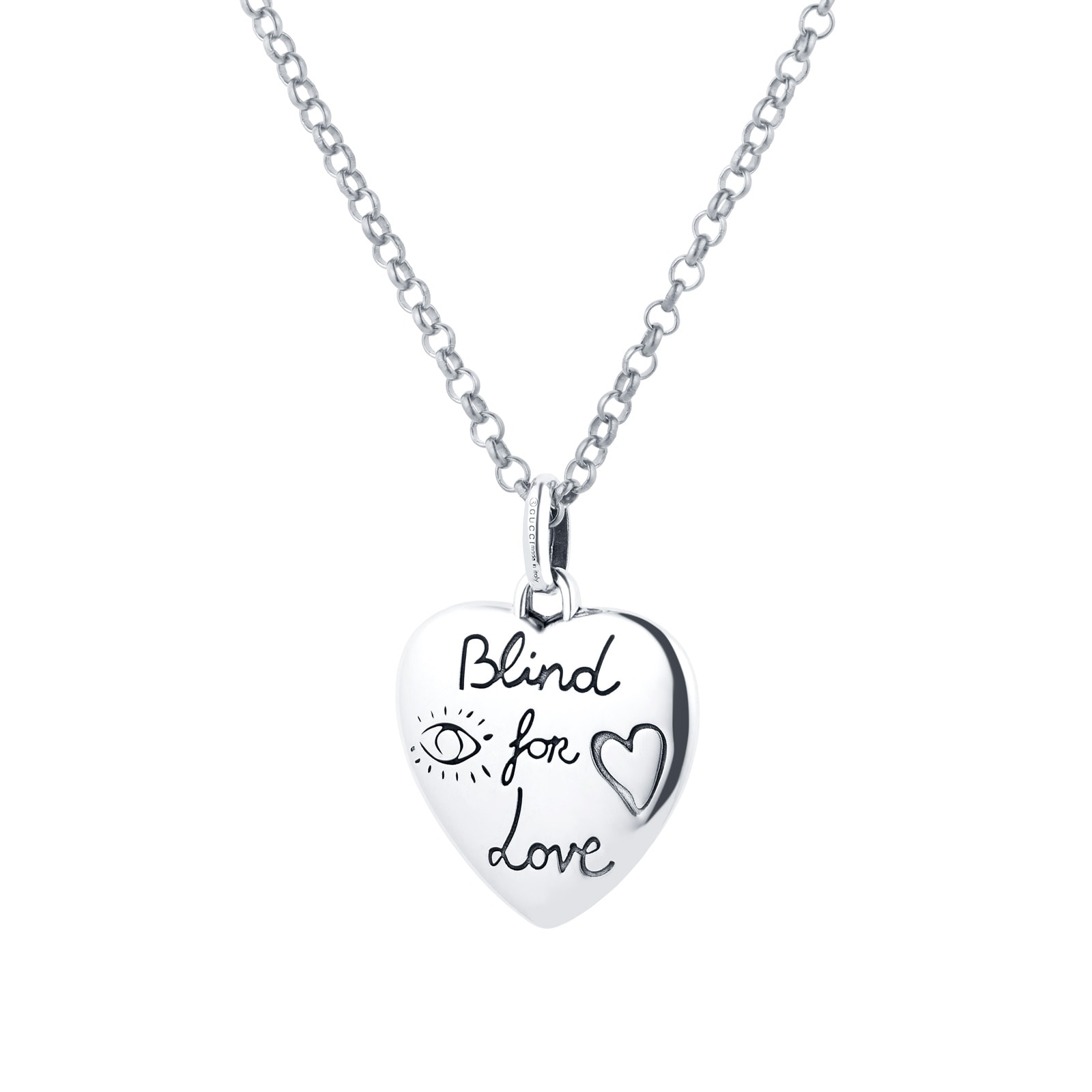 Gucci Exclusive Blind For Love Heart Necklace YBB45554200100U | Goldsmiths