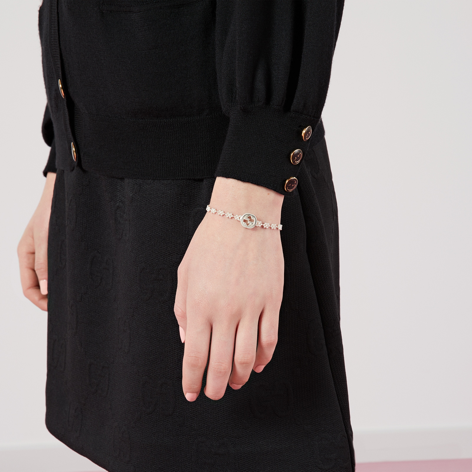 Gucci Gucci Interlocking Bracelet in Silver