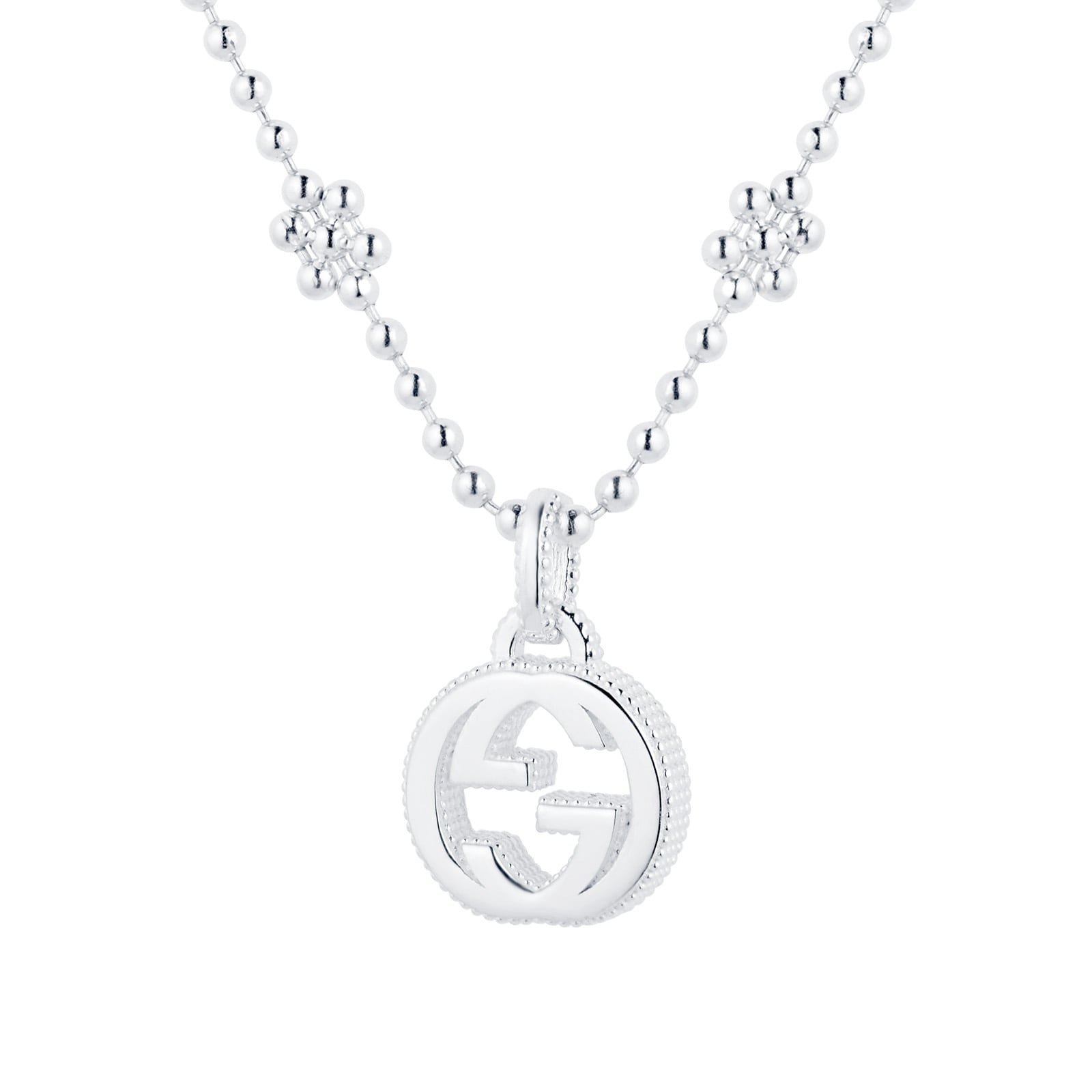 Gucci Gucci Interlocking Sterling Silver Necklace Gucci Gucci Interlocking Sterling Silver Necklace