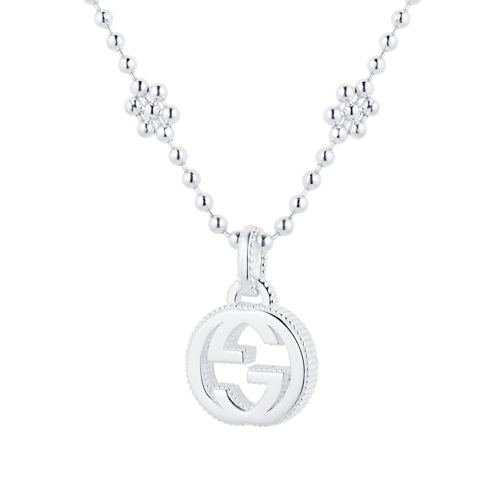 Gucci Interlocking G Necklace in Silver YBB47922100100U | Goldsmiths
