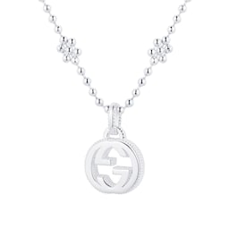 37340780 - Gucci Interlocking Sterling Silver Necklace