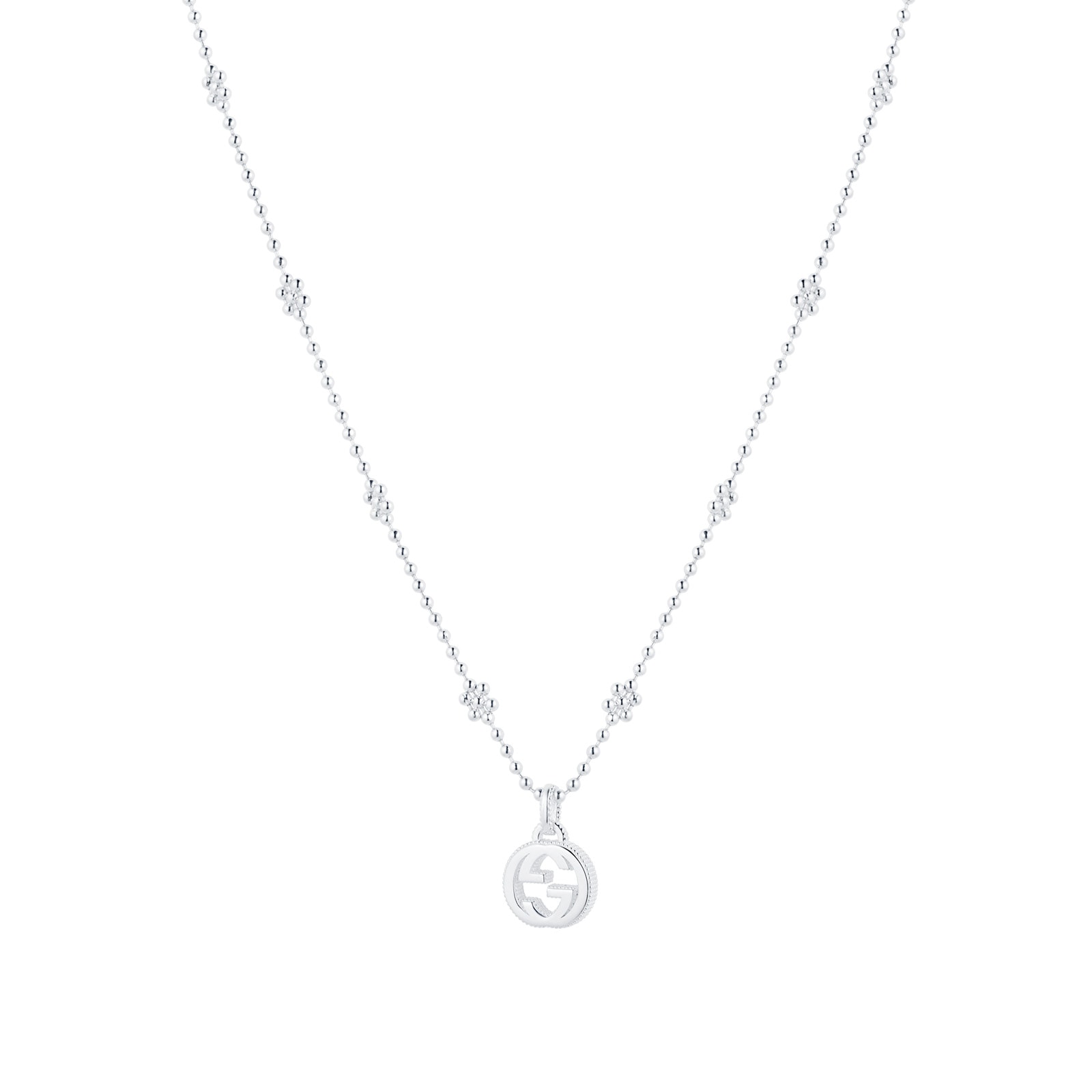 Gucci Gucci Interlocking Sterling Silver Necklace Gucci Gucci Interlocking Sterling Silver Necklace