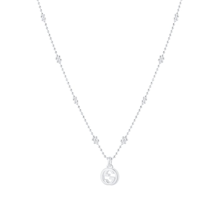 Gucci Gucci Interlocking Sterling Silver Necklace