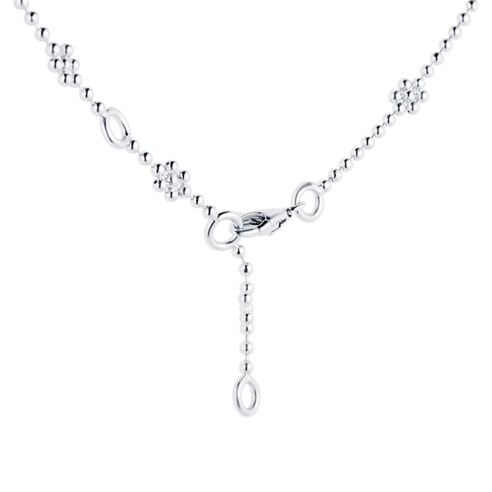 Gucci Sterling Silver Interlocking G Necklace 36-40cm