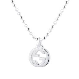37340782 - Gucci Interlocking Necklace in Silver