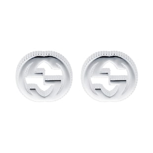 Gucci Gucci Interlocking Sterling Silver Earrings