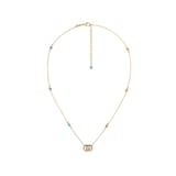 Gucci Running G 18ct Yellow Gold Multicolour Necklace