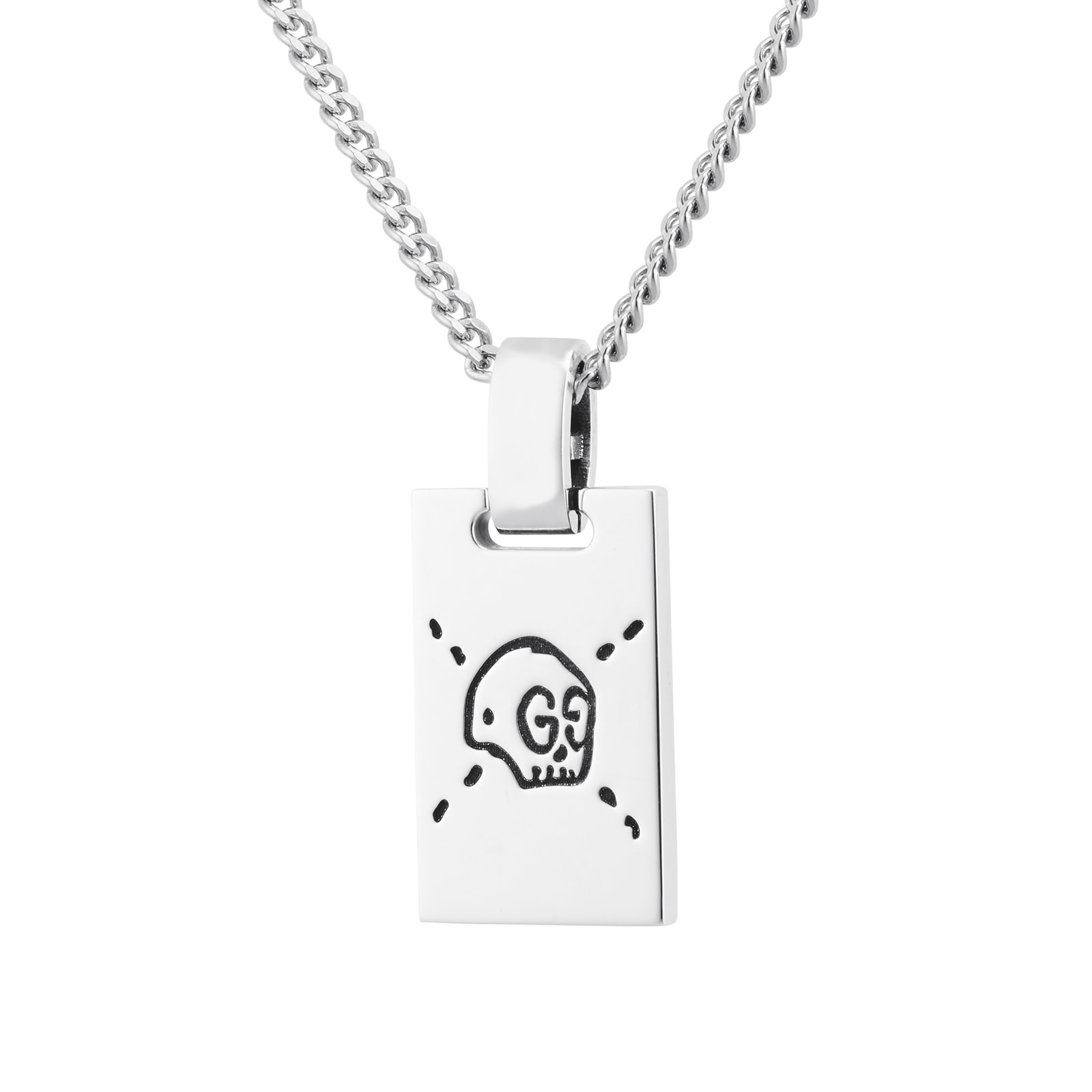 Gucci Gucci Ghost Pendant Necklace in Silver