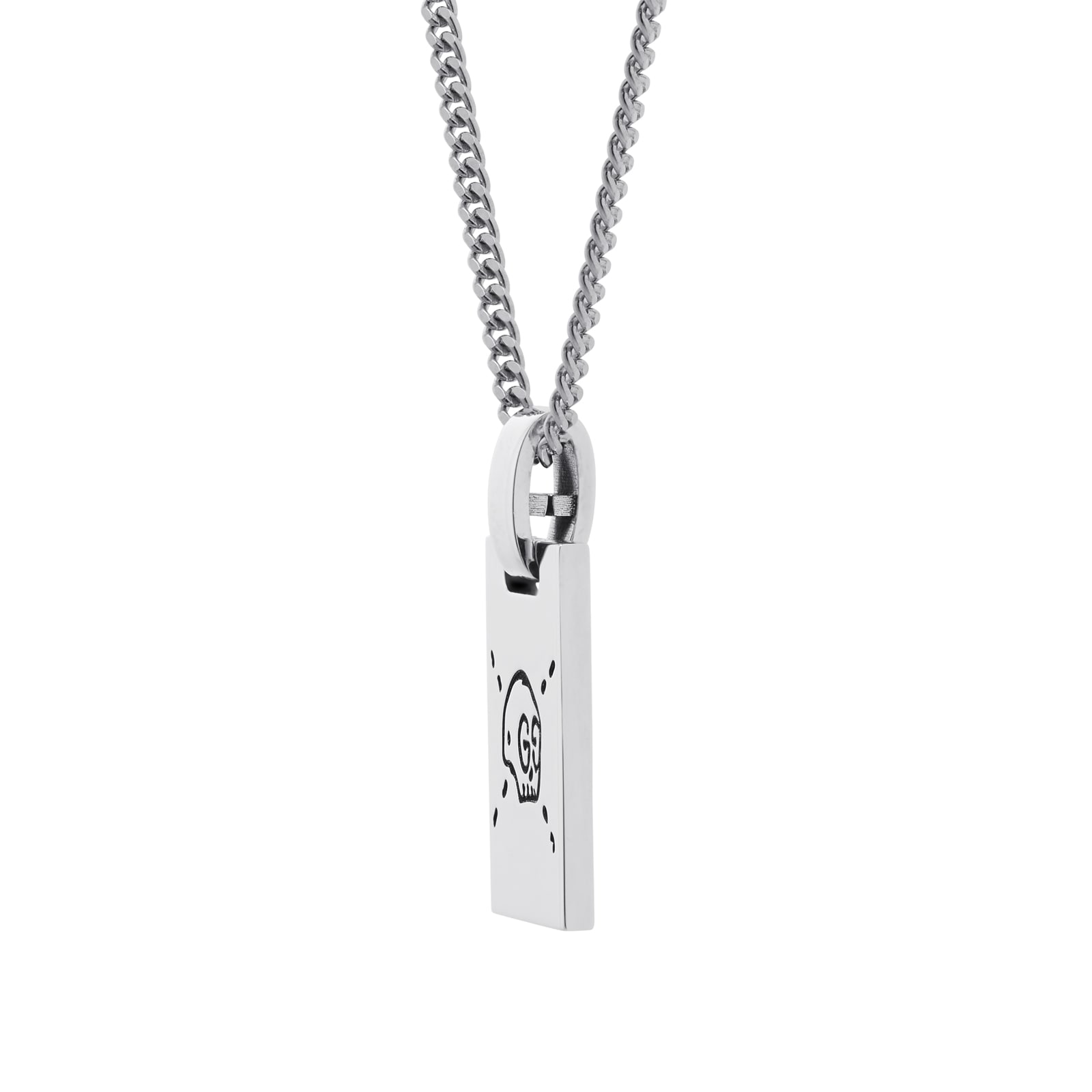 Gucci Interlocking G Pendant Station Silver Necklace – Bailey's Fine Jewelry