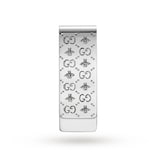 Gucci Running G & Bee Money Clip in Silver