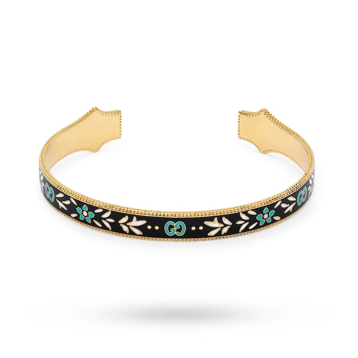 Gucci Icon Bracelet in 18ct Yellow Gold with Enamel