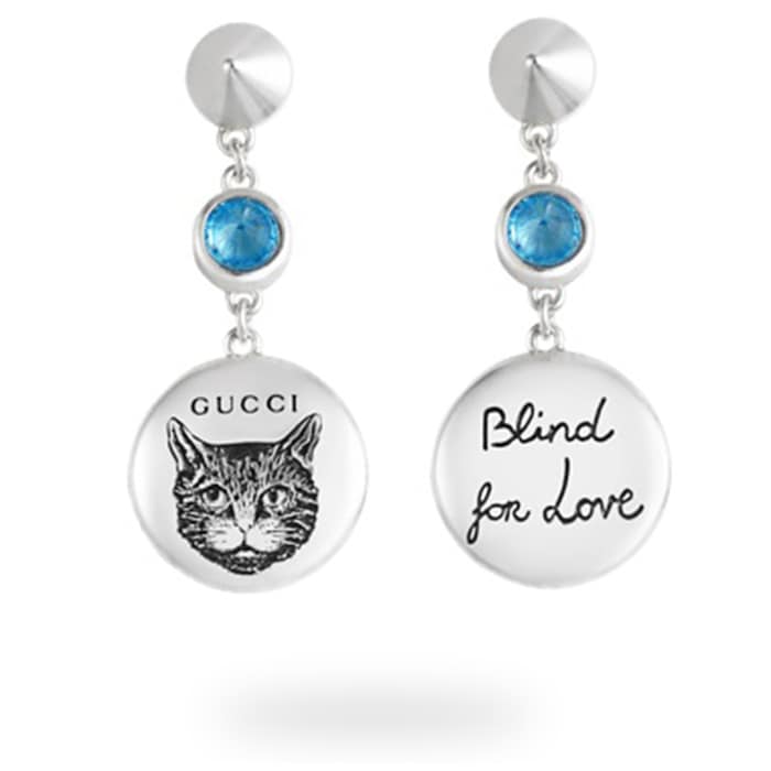 Gucci Blind for Love Blue Earrings