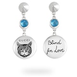 Gucci Blind for Love Blue Earrings