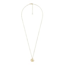 37340839 - 18ct Yellow Gold Double G Small Necklace