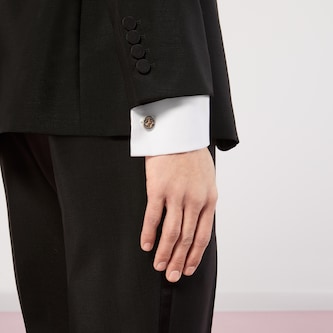 Gucci Sterling Silver Interlocking G Cufflinks