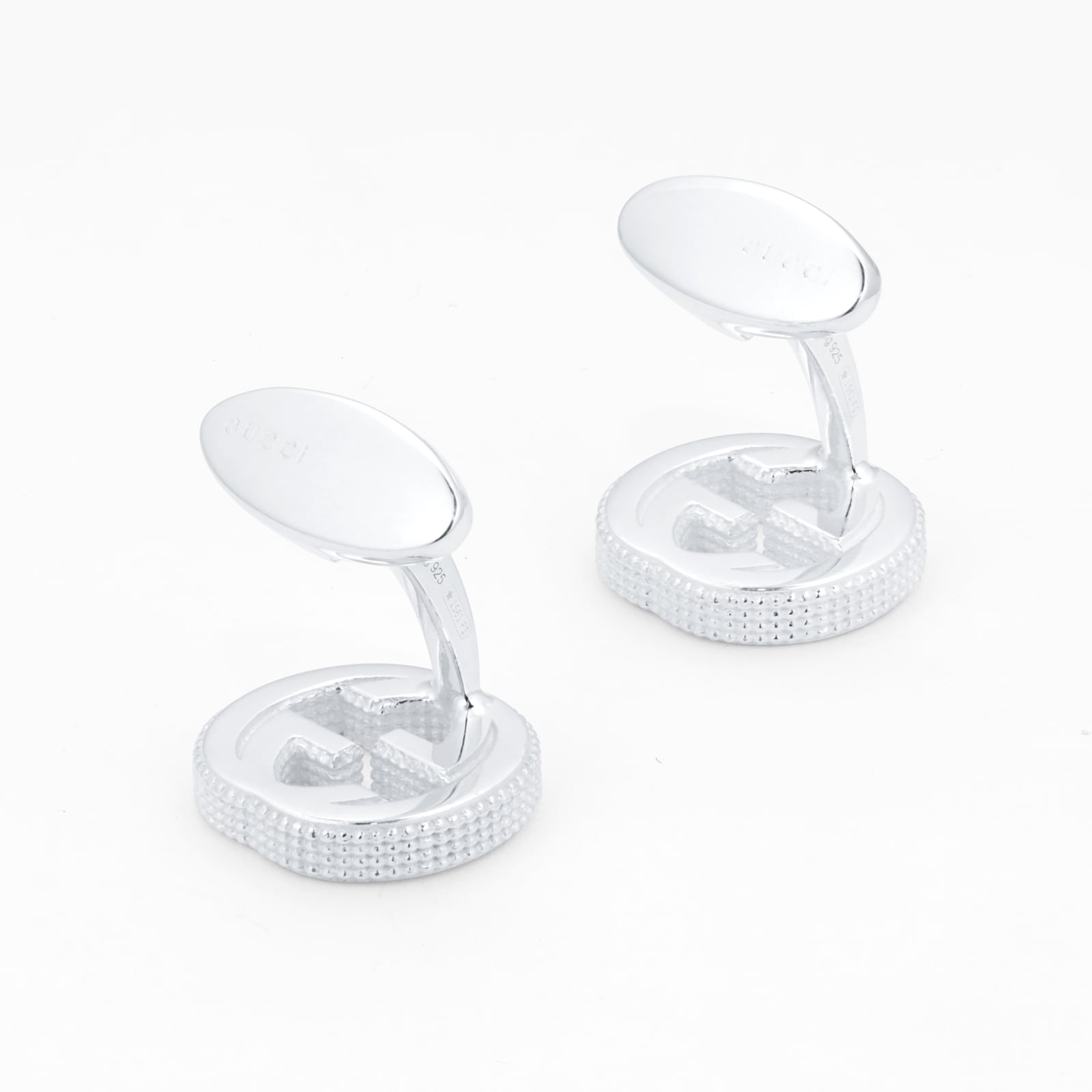 Gucci Gucci Interlocking Sterling Silver Cufflinks Gucci Gucci Interlocking Sterling Silver Cufflinks