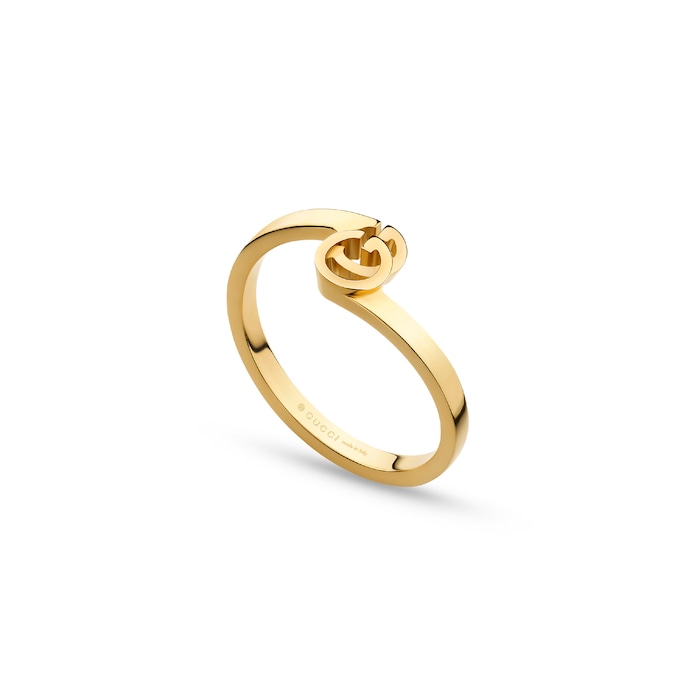 Gucci 18ct Yellow Gold GG Running Ring