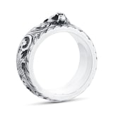 Gucci Gatto Thin Silver 10mm Ring With Feline Head