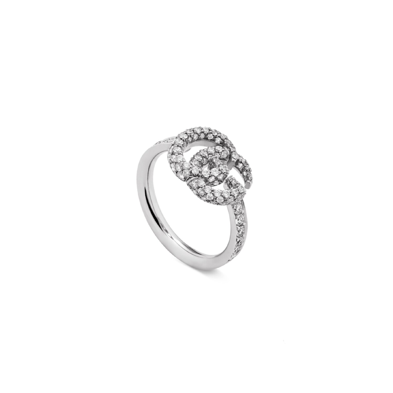 Gucci Gg Running White Gold Diamond Ring YBC525693001 Goldsmiths