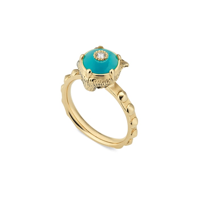 Gucci Le Marche des Merveilles Turquoise & Diamond Ring