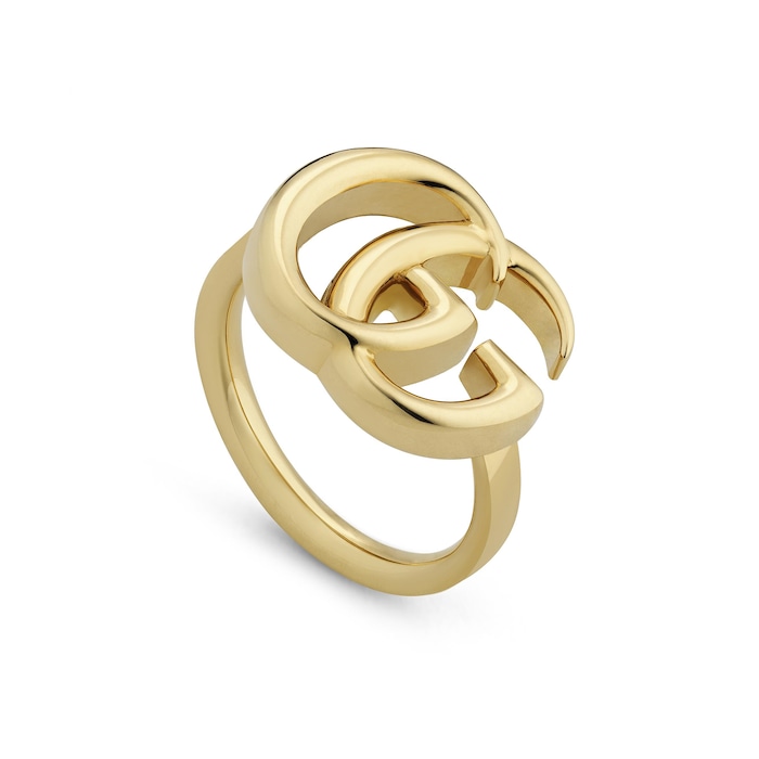 Gucci 18k Yellow Gold Running GG Ring Size 6.25