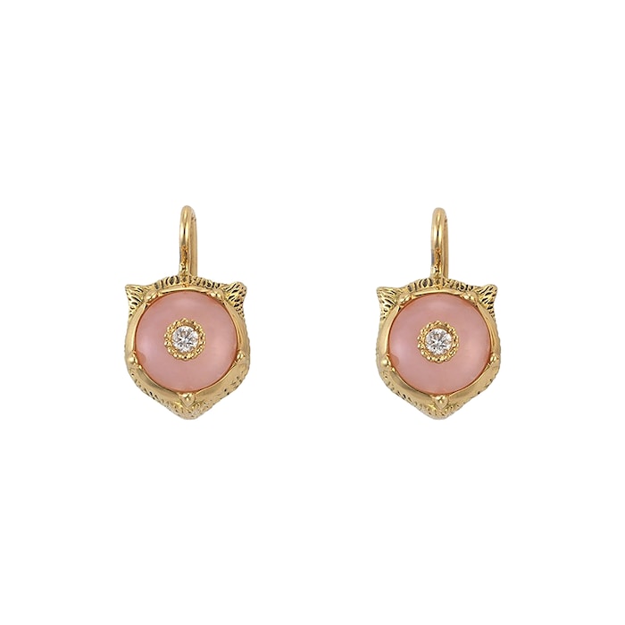 Gucci Le Marche des Merveilles Pink Opal & Diamond Earrings