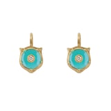 Gucci Le Marche des Merveilles Turquoise & Diamond Earrings