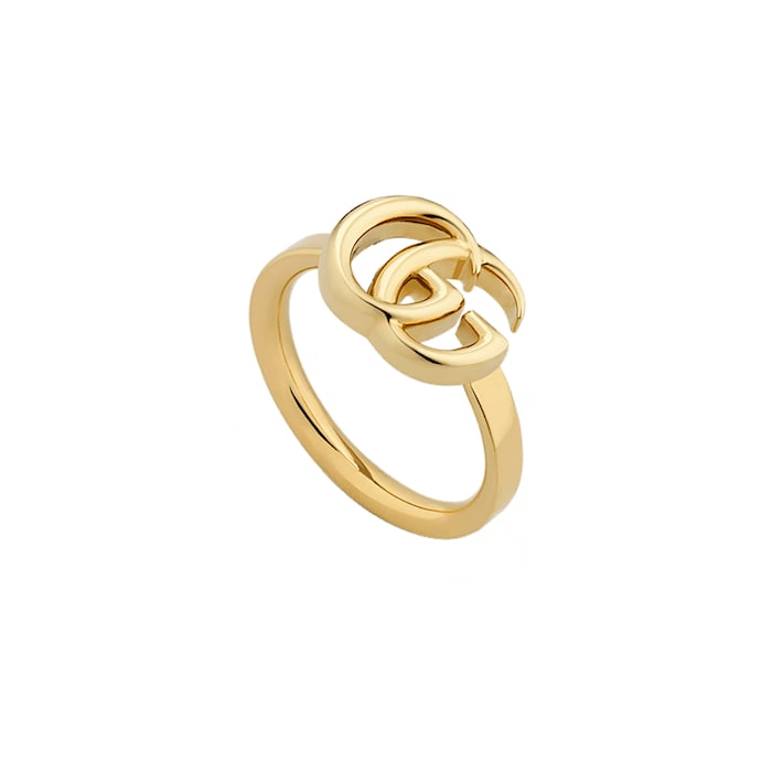 Gucci 18k Yellow Gold Running GG Ring Size 6.25