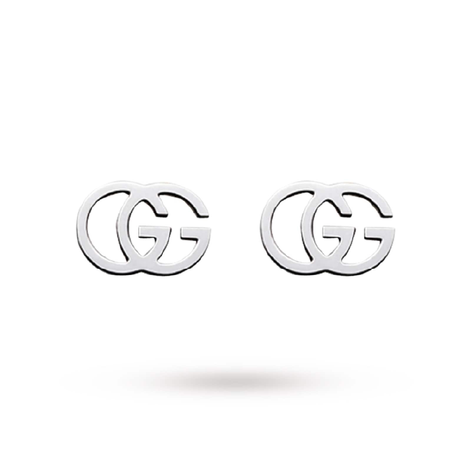 gucci white gold earrings