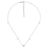 Gucci Running G 18ct White Gold & Diamond Necklace