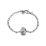 Gucci G Cube Silver Crystal Bracelet