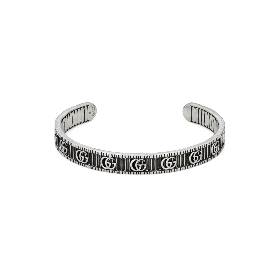 Gucci Sterling Silver GG Marmont Bangle 6.5" Gucci Sterling Silver GG Marmont Bangle 6.5"