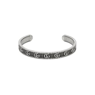 Gucci Sterling Silver GG Marmont Bangle 6.5" Gucci Sterling Silver GG Marmont Bangle 6.5"
