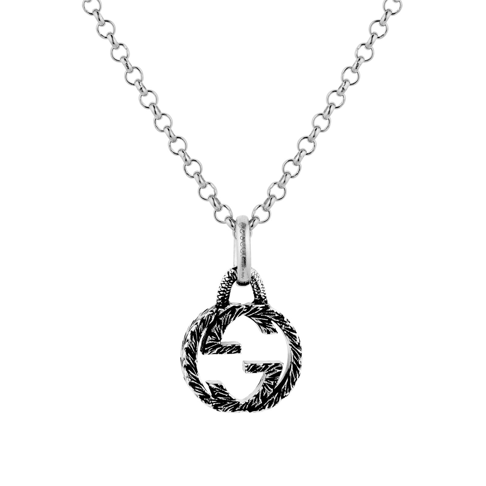 Gucci Interlocking Open Pendant