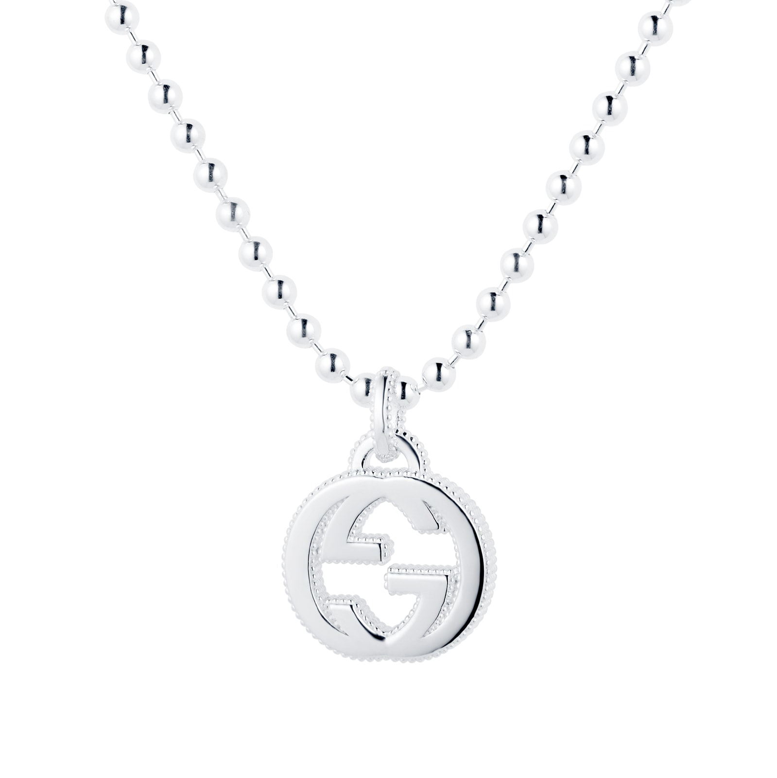 Gucci Interlocking G necklace in silver YBB47921700100U | Goldsmiths