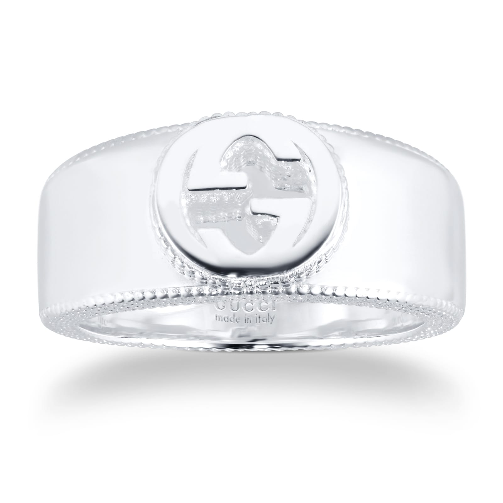 Middelhavet Afvigelse Elegance Gucci Interlocking G Ring In Silver - Ring Size L YBC479228001 | Mappin and  Webb