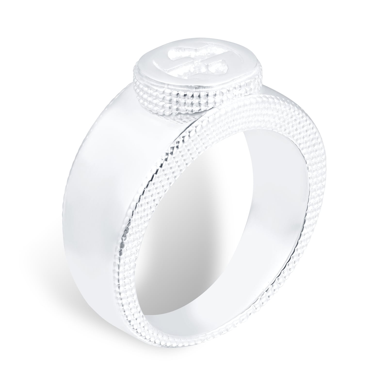 Gucci Interlocking G Ring In Silver