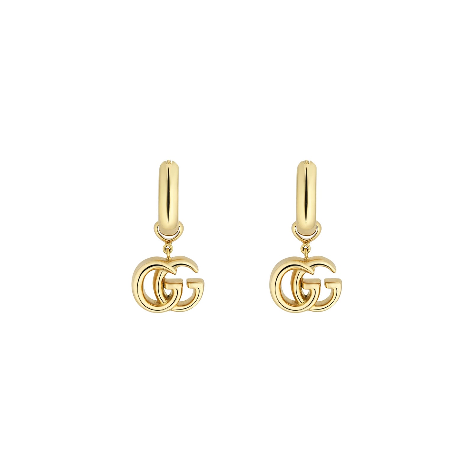 Gucci GG Running 18ct Yellow Gold GG Stud Earrings YBD481676001