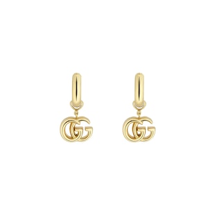 Gucci 18ct Yellow Gold GG Running Drop Earrings