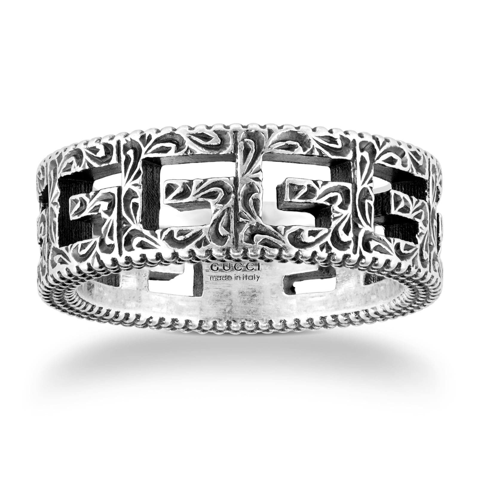 Gucci Silver Ring With Square G Gucci Silver Ring With Square G