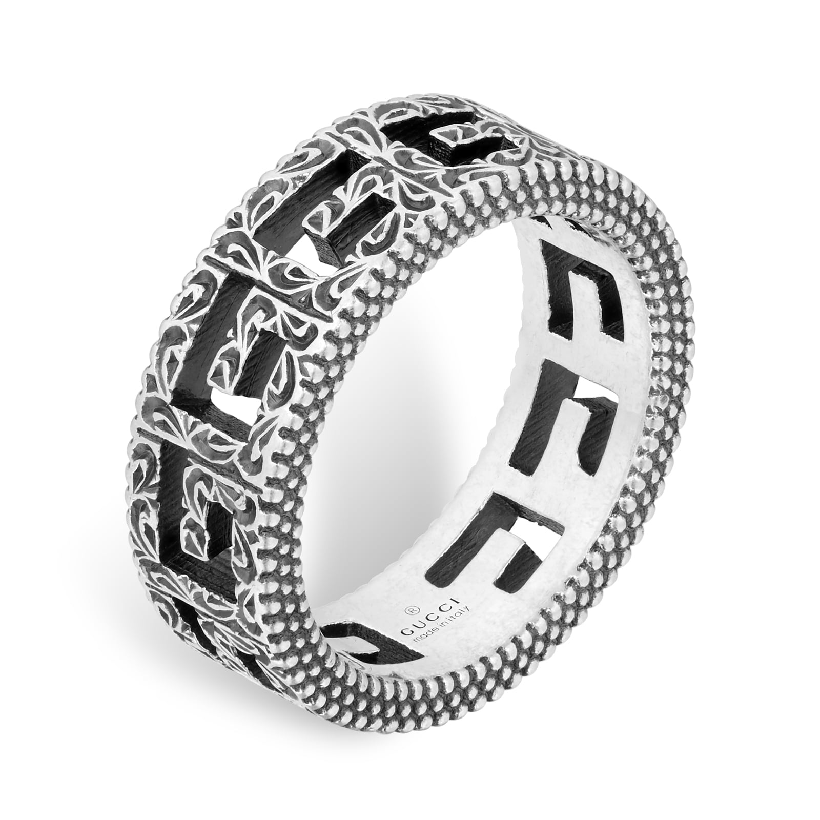 Gucci Silver Ring With Square G Gucci Silver Ring With Square G