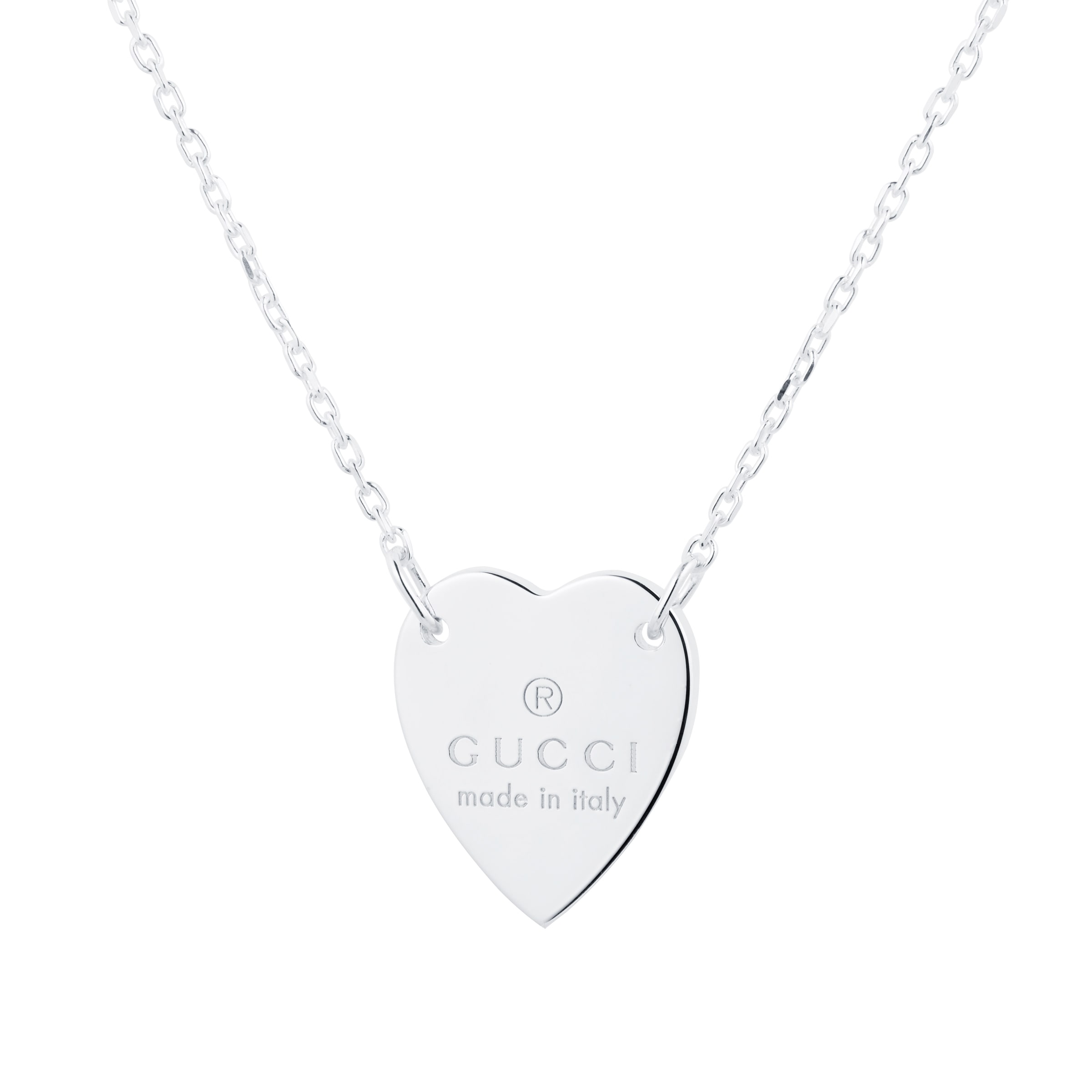 gucci necklace heart pendant