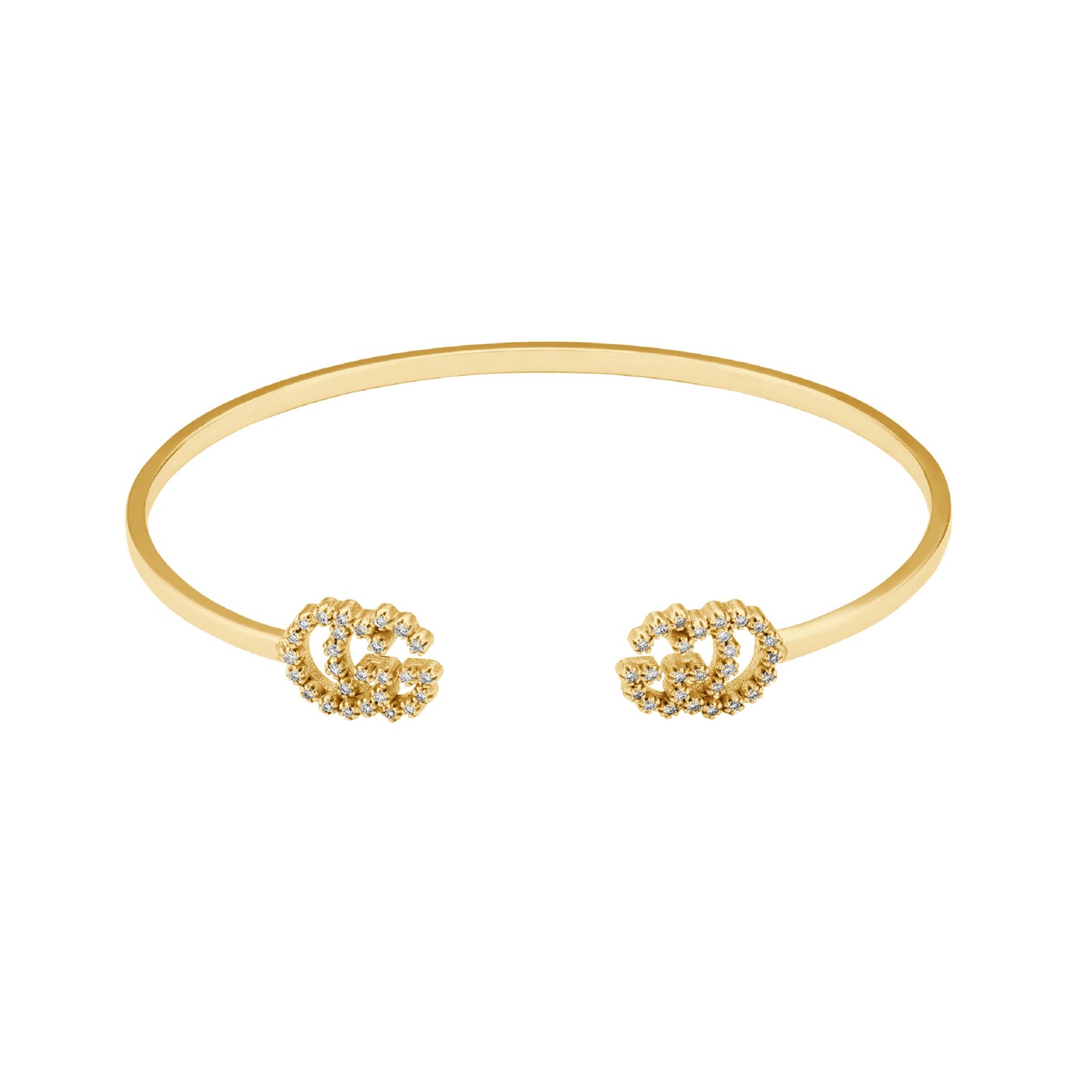 Gucci GG Running 18ct Yellow Gold Diamond Bracelet