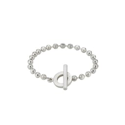 37341029 - Sterling Silver Boule Chain Bracelet 18cm